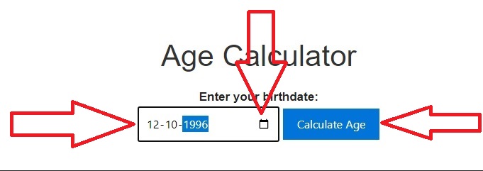 Online age calculator