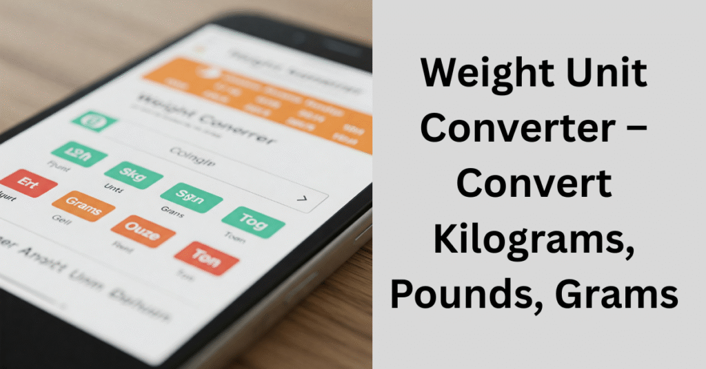 Weight Unit Converter 