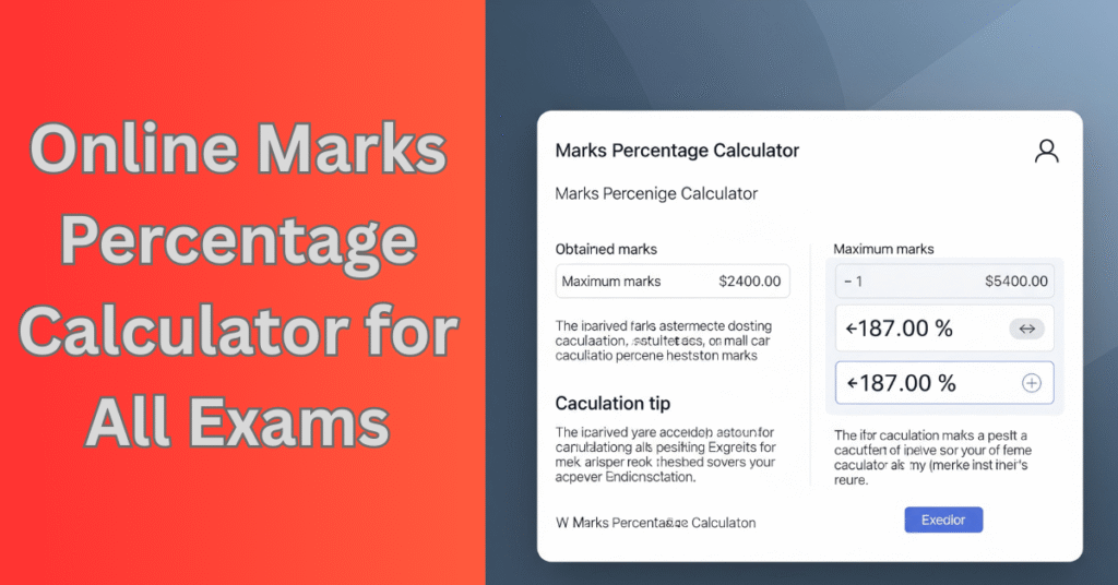 Online Marks Percentage Calculator 