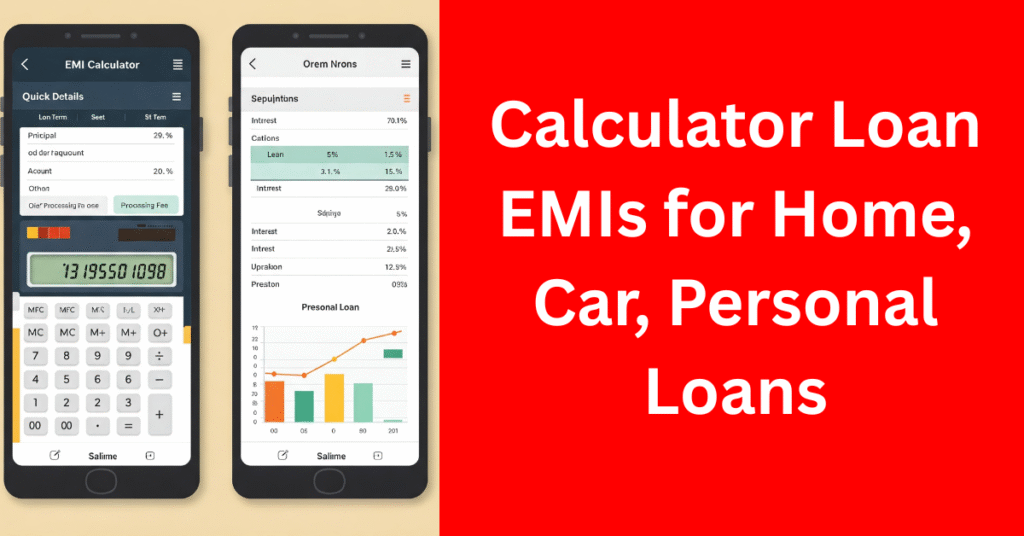 Calculator Loan EMIs for Home, Car, Personal Loans