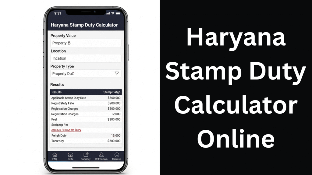 Haryana Stamp Duty Calculator