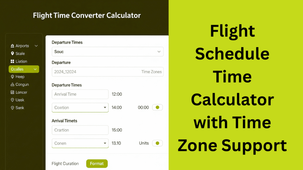 Flight Time Converter Calculator
