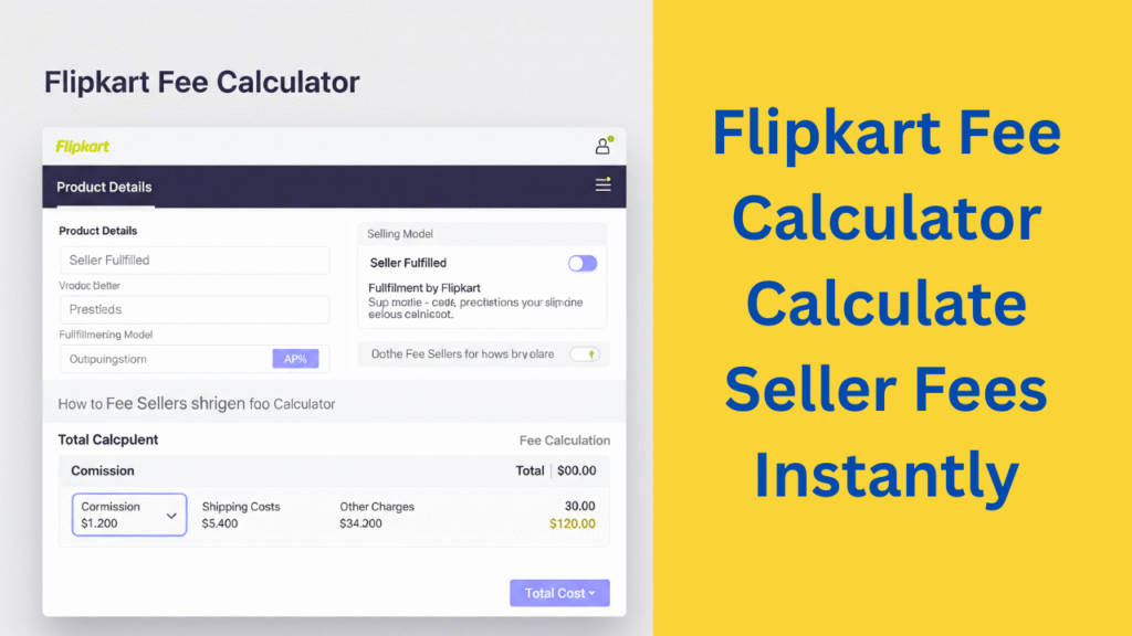 Flipkart Fee Calculator
