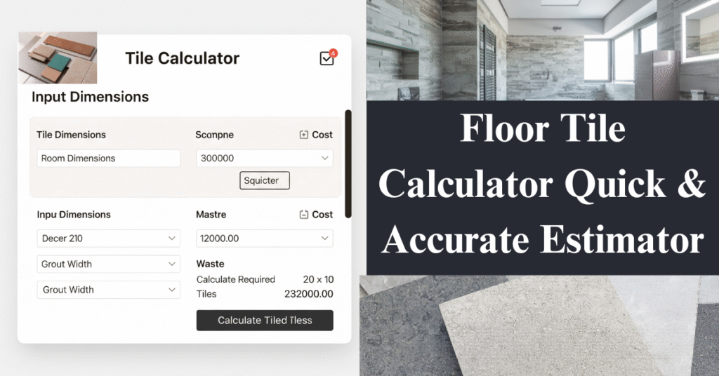 Tile Calculator
