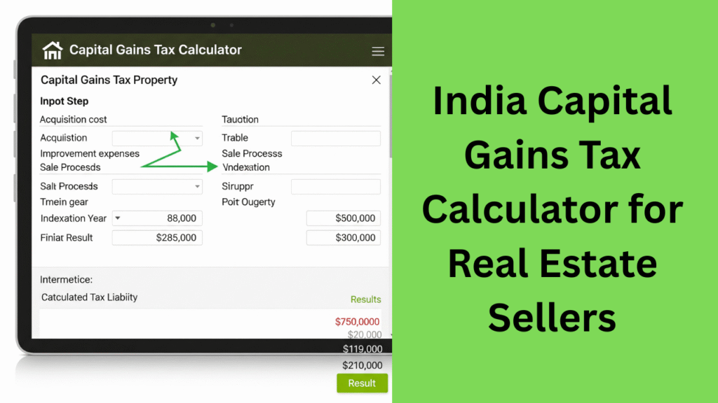 Capital Gains Tax Calculator for Property in India