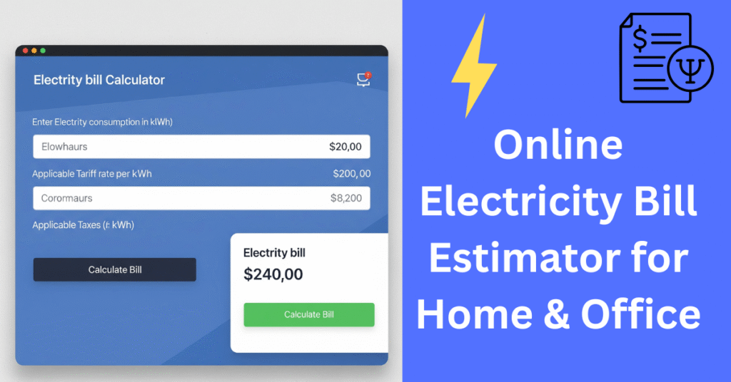 Electricity Bill Calculator
