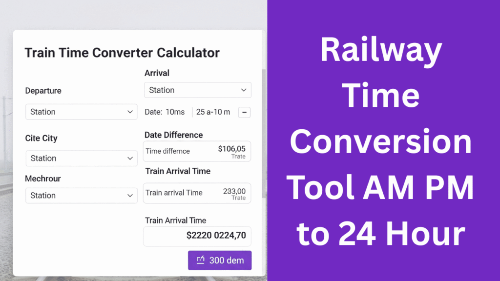 Train Time Converter
