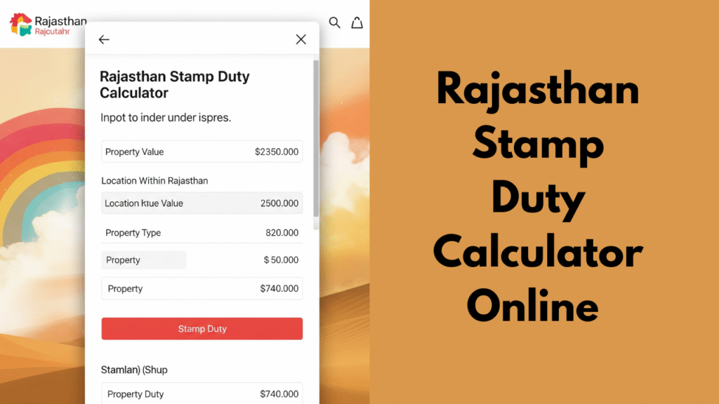 Rajasthan Stamp Duty Calculator