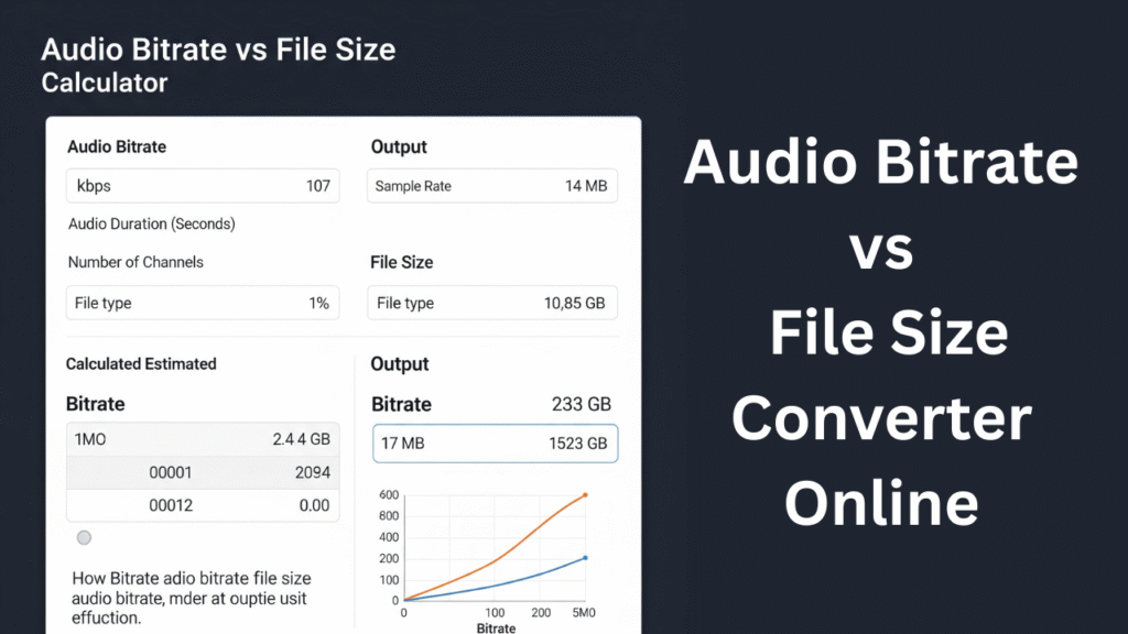 Audio Bitrate vs File Size Calculator
