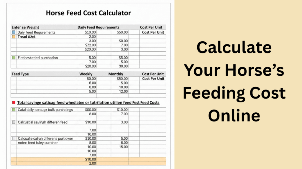 Horse Feed Cost Calculator