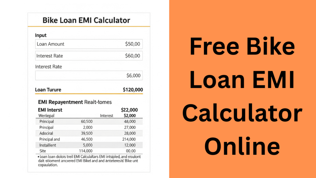 Bike Loan EMI Calculator