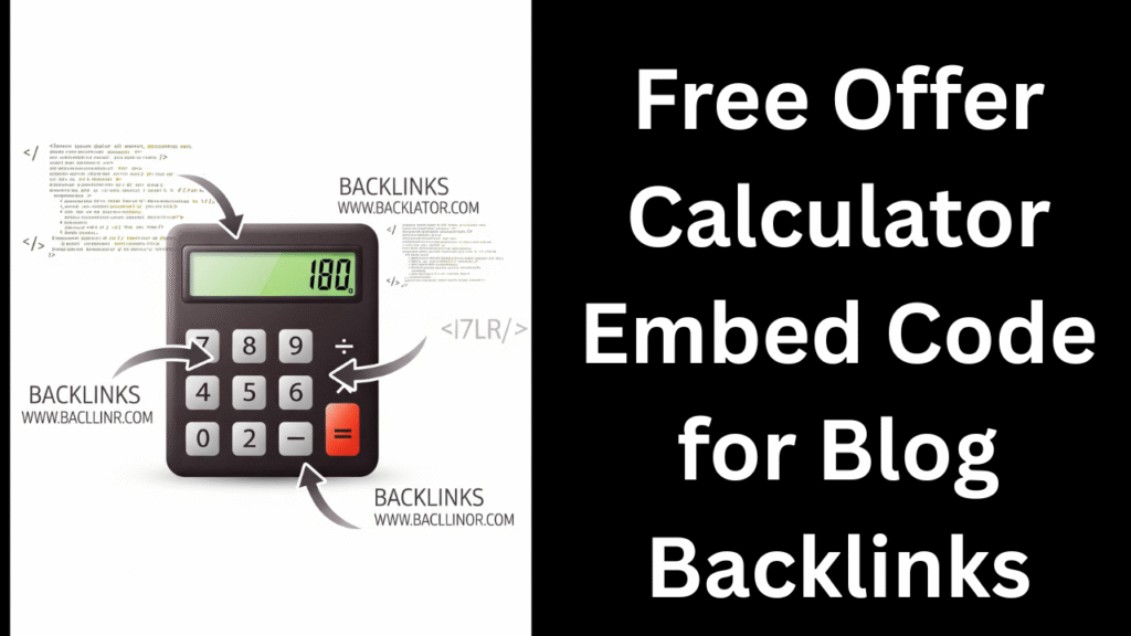 Backlink Value Calculator