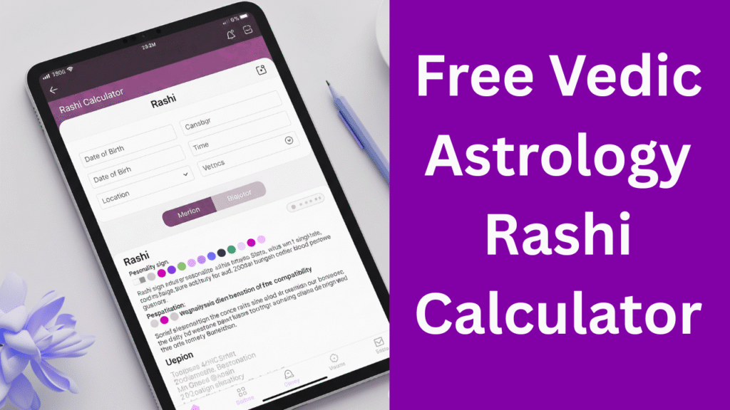 Vedic Rashi Calculator