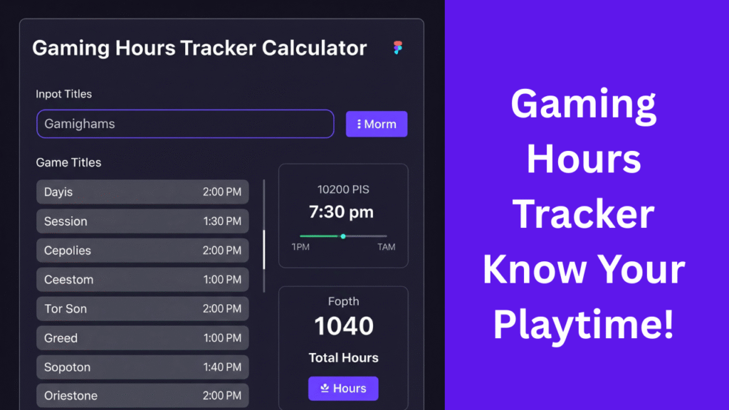 Gaming Hours Tracker
