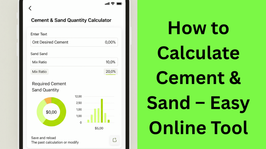 Cement & Sand Quantity Calculator