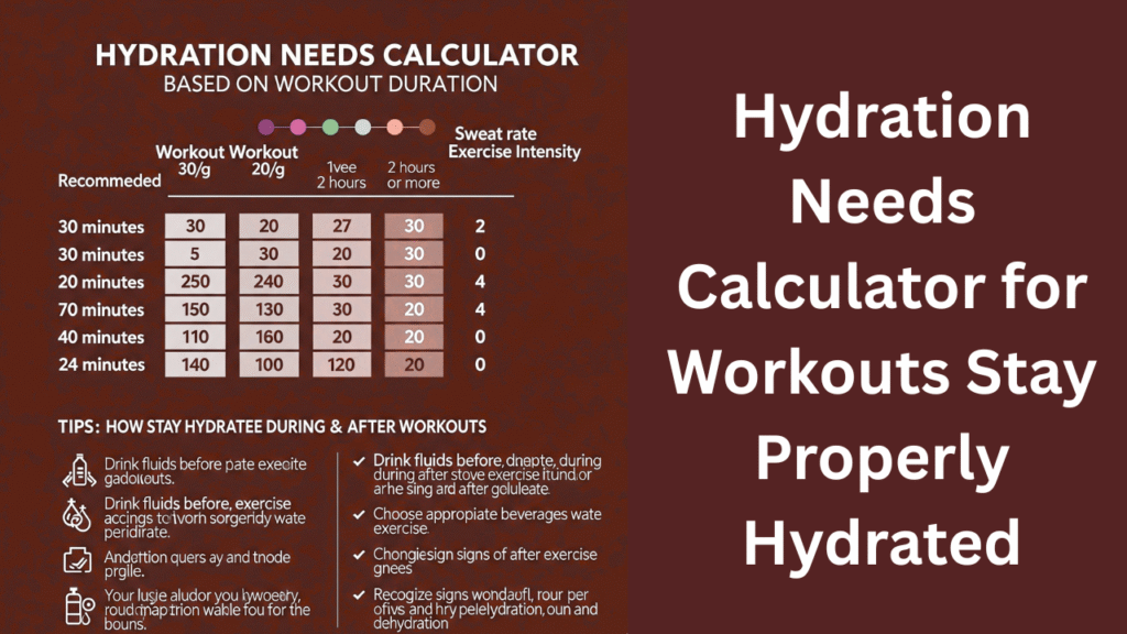 Hydration Needs Calculator