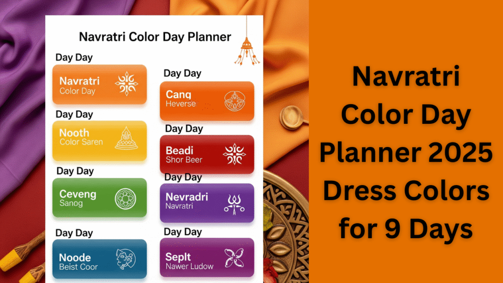 Navratri Color Day Planner