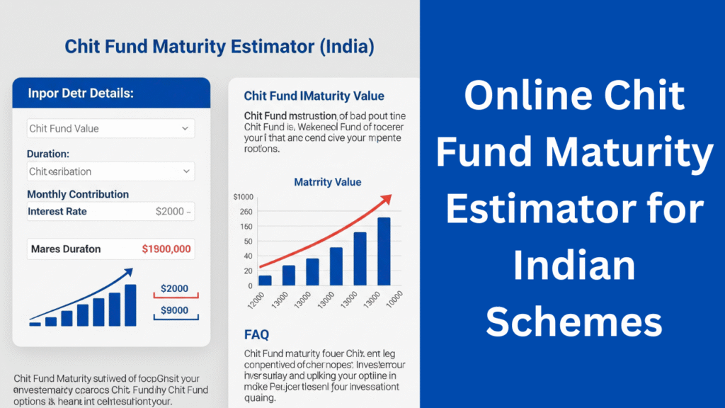 Chit Fund Maturity Estimator