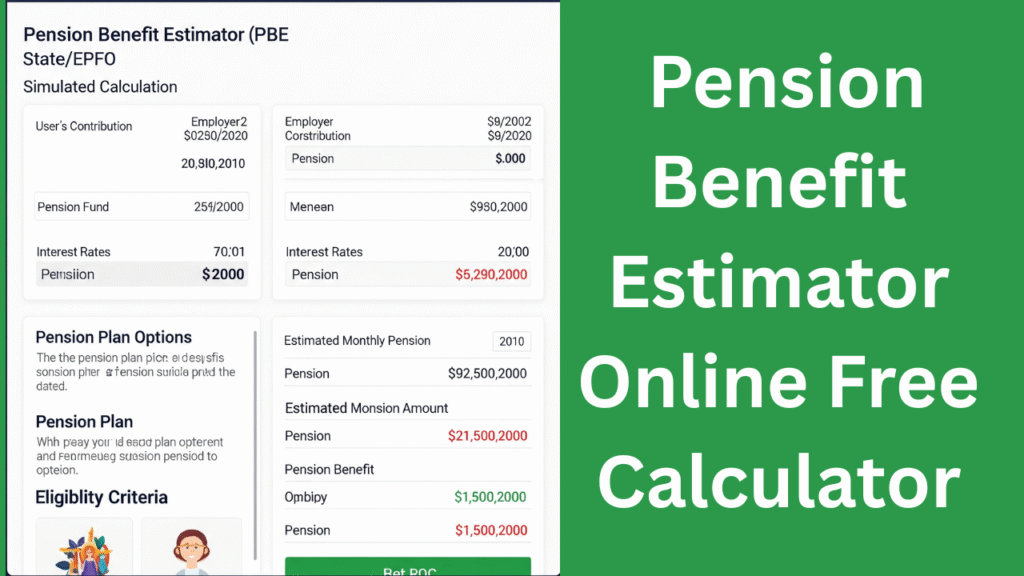 Pension Benefit Estimator