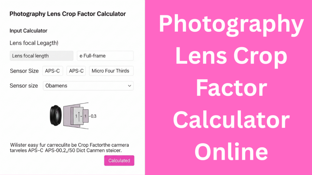 Lens Crop Factor Calculator
