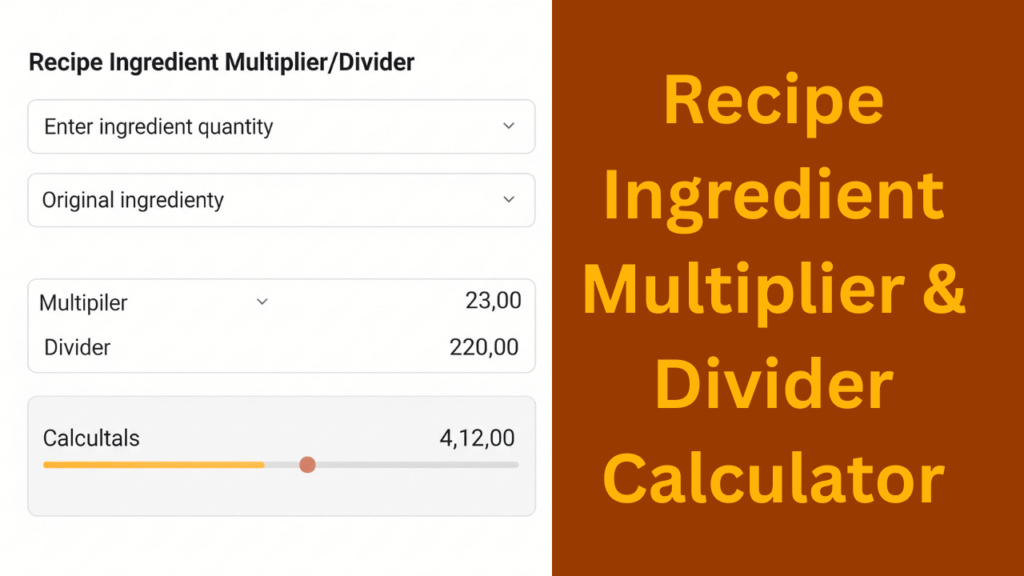 Recipe Ingredient Calculator