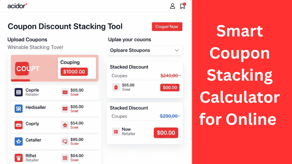 Coupon Stacking Calculator
