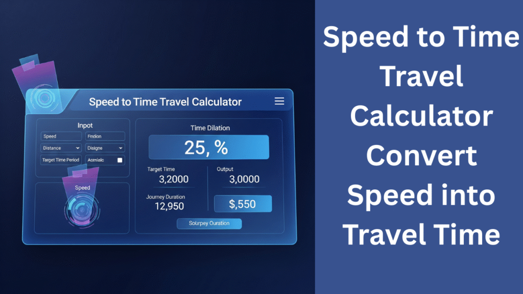 Speed to Time Travel Calculator
