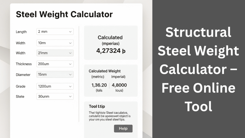 Steel Weight Calculator