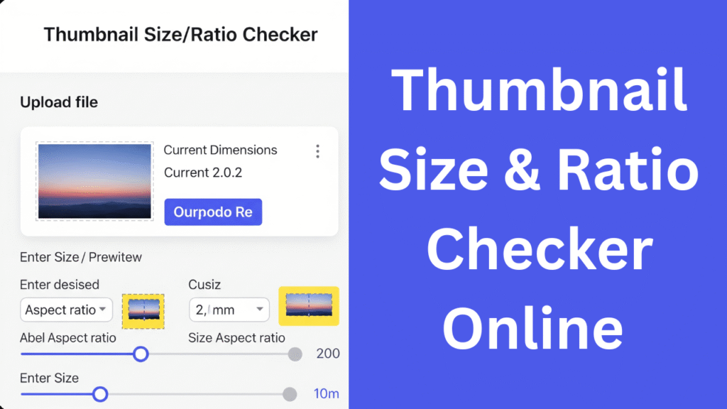 Thumbnail Size & Ratio Checker
