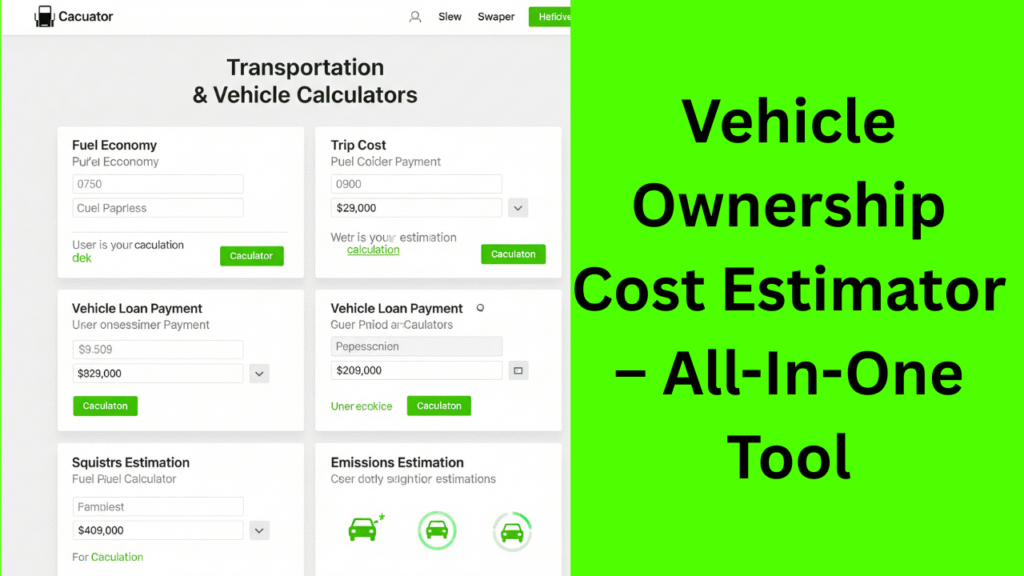 Vehicle Calculators
