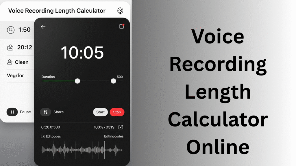 Voice Recording Length Calculator