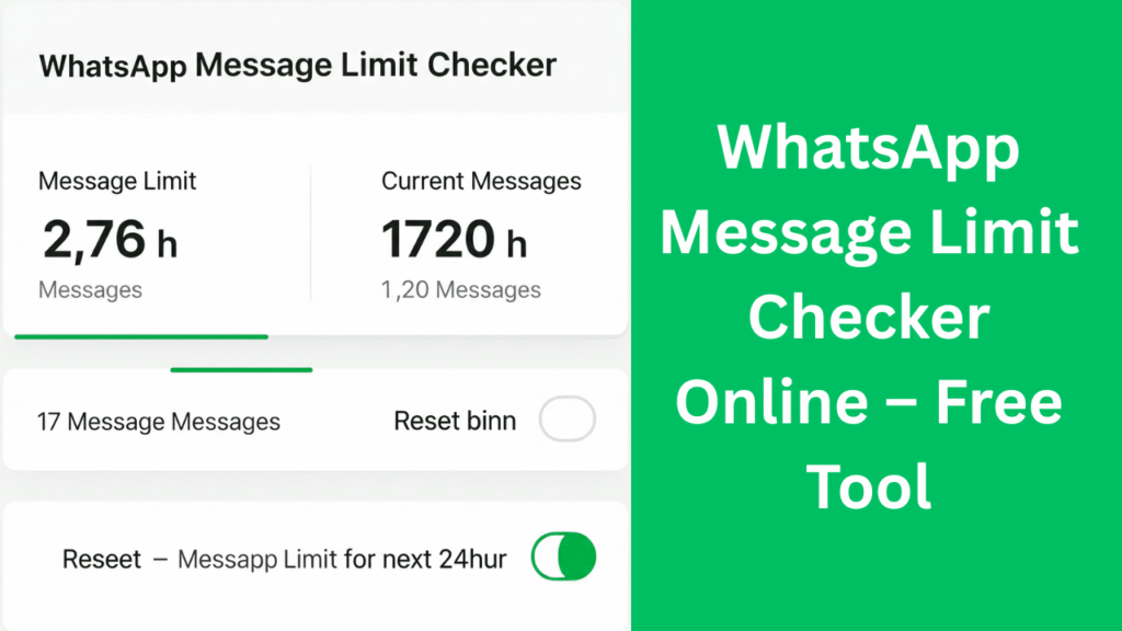 WhatsApp Message Limit Checker