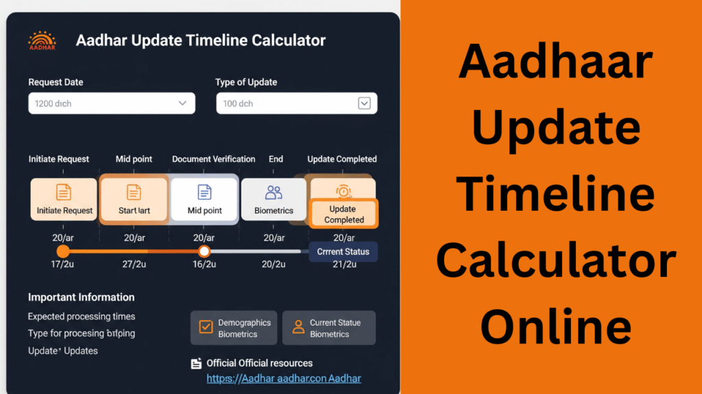 Aadhaar Update Timeline Calculator