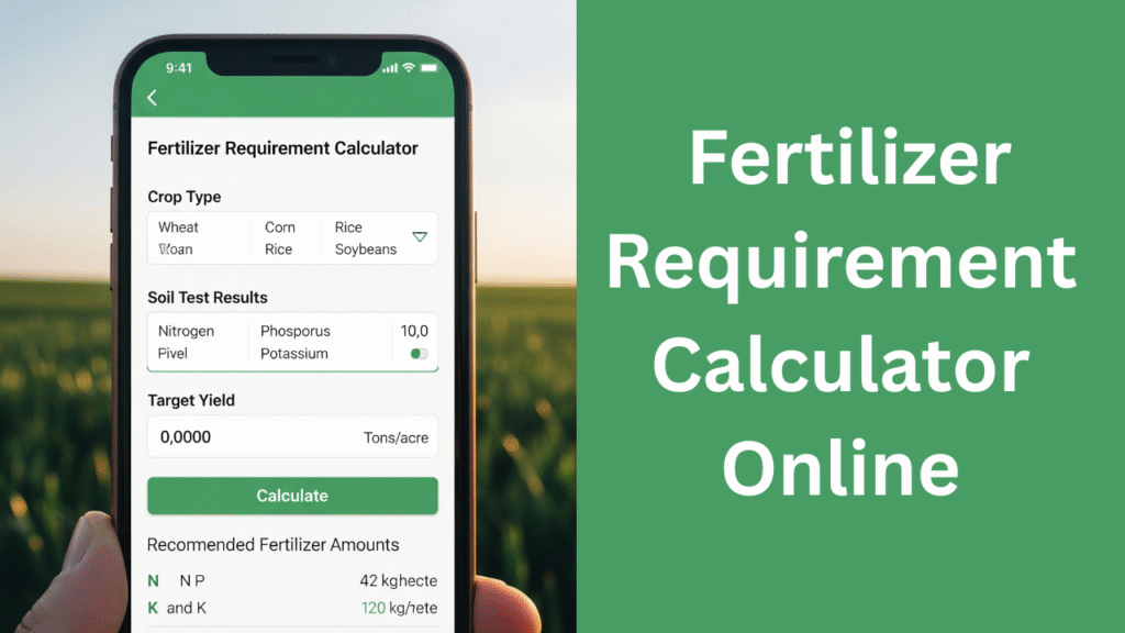 Fertilizer Requirement Calculator